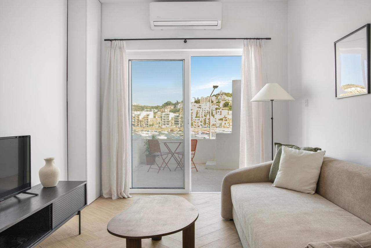 Modern Seafront 2Bd Apartment With Terrace & Sea View - Xemxija San Pawl il-Baħar Eksteriør bilde
